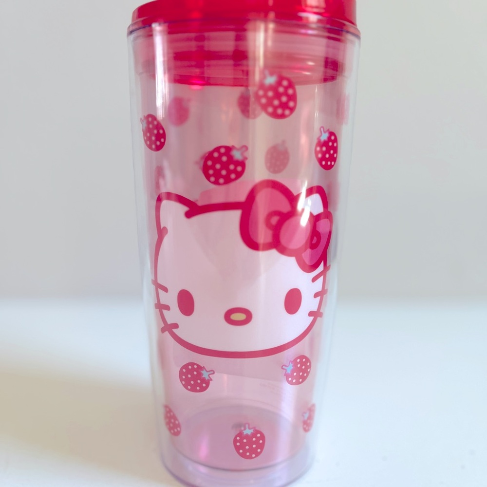 Sanrio Hello Kitty Travel Tumbler with Slide Lid Close, 20 oz - NEW